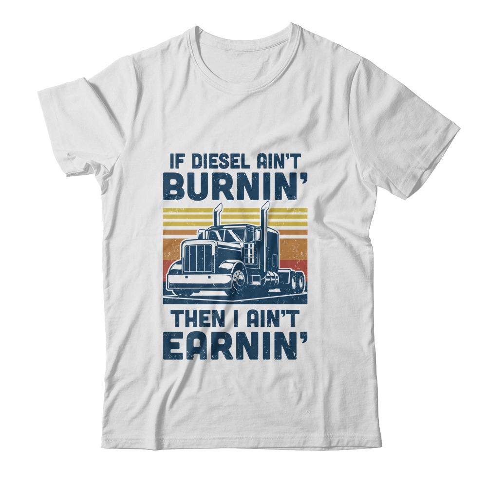 Funny Diesel Trucker Big Semi-Trailer Truck Driver Gift-T-Shirt & Hoodie-Classic T-Shirt-White