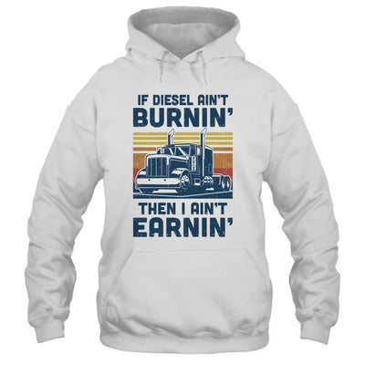 Funny Diesel Trucker Big Semi-Trailer Truck Driver Gift-T-Shirt & Hoodie-Pullover Hoodie-White