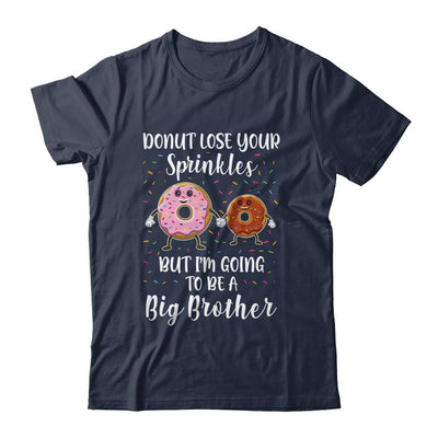 Funny Donut I'm Going To Be A Big Sister Baby Announcement-T-Shirt & Hoodie-Classic T-Shirt-Navy