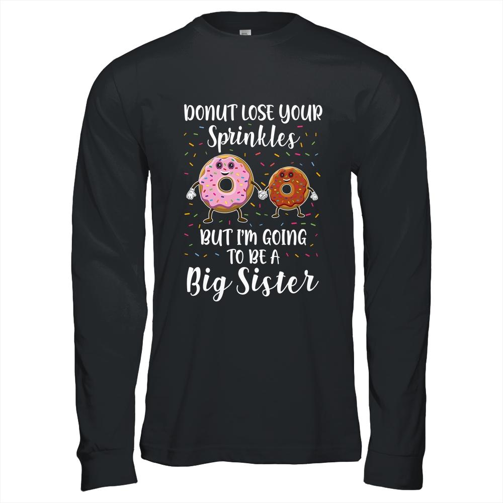 Funny Donut I'm Going To Be A Daddy Baby Announcement-T-Shirt & Hoodie-Long Sleeve T-Shirt-Black