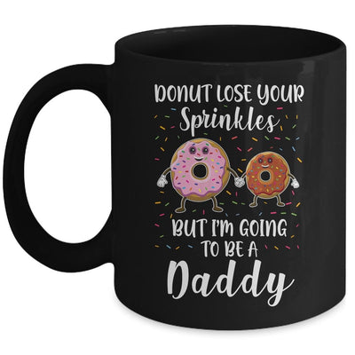 Funny Donut I'm Going To Be A Grandma Baby Announcement Mug-Coffee Mug-Mug-Black