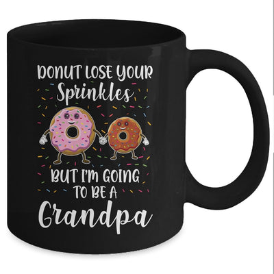 Funny Donut I'm Going To Be A Mommy Baby Announcement Mug-Coffee Mug-Mug-Black