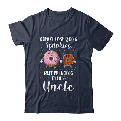 Funny Donut I'm Going To Be An Uncle Baby Announcement-T-Shirt & Hoodie-Classic T-Shirt-Navy