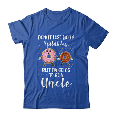 Funny Donut I'm Going To Be An Uncle Baby Announcement-T-Shirt & Hoodie-Classic T-Shirt-Royal