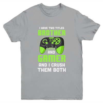 Funny Gaming Brothers Gamer Gifts For Teen Boys Youth-Youth Shirt-Youth T-Shirt-Sport Grey