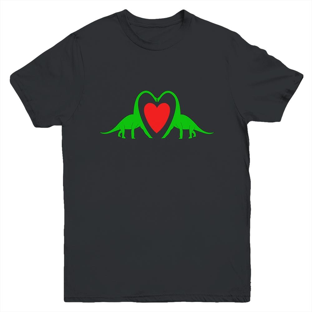 Funny Hearts Love Dinosaur Valentine's Day Gift Boys Girls Youth