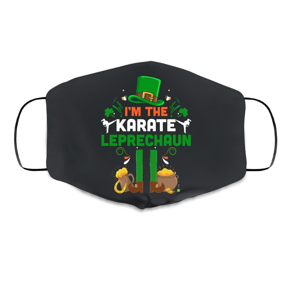 Funny I'm The Karate Leprechaun Karate St Patrick's Day Cloth Face Mask