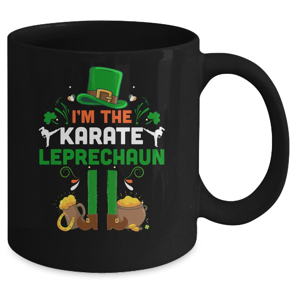 Funny I'm The Karate Leprechaun Karate St Patrick's Day Mug-Coffee Mug-