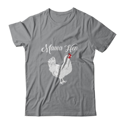 Funny Mother's Day Mama Hen Chicken Gift Mom Farm-T-Shirt & Tank Top-Classic T-Shirt-Sport Grey