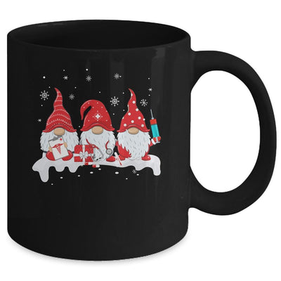 Funny Nurse Gnomes Santa Christmas Light Nursing Lover Gifts Mug-Coffee Mug-Mug-Black
