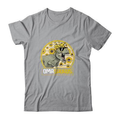 Funny Oma Saurus Sunflower Dinosaur Grandma T Rex-T-Shirt & Tank Top-Classic T-Shirt-Sport Grey