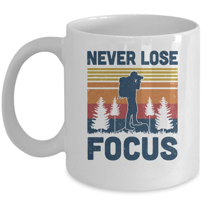Funny Photographer Camera Never Lose Focus Photography Mug-Coffee Mug-Mug-White