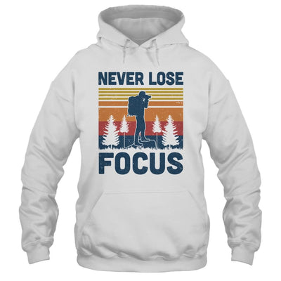 Funny Photographer Camera Never Lose Focus Photography-T-Shirt & Hoodie-Pullover Hoodie-White