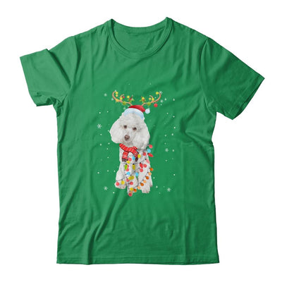 Funny Poodle Christmas Tree Santa Reindeer Pajamas-T-Shirt & Sweatshirt-Classic T-Shirt-Irish Green