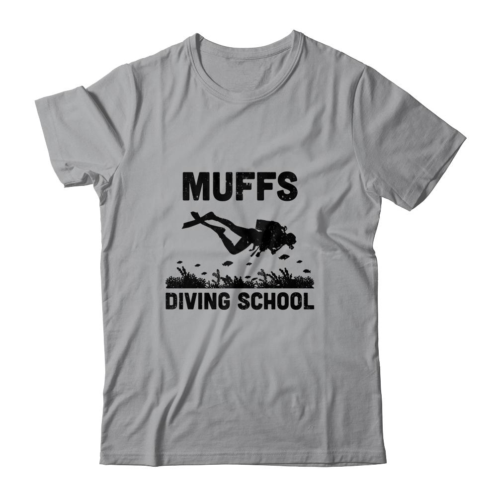 Funny Scuba Muffs Diving School-T-Shirt & Tank Top-Classic T-Shirt-Sport Grey