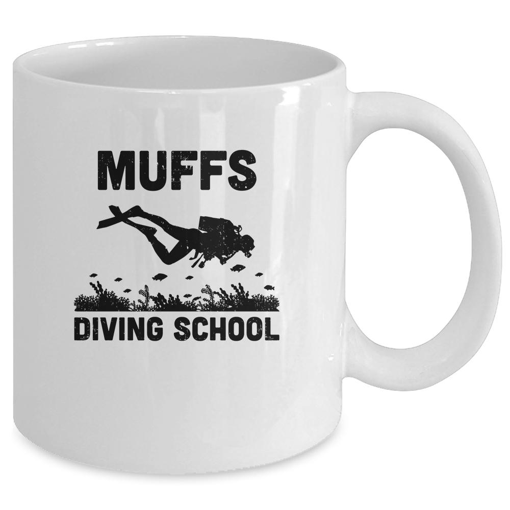 Funny Scuba Muffs Diving School Mug-Coffee Mug-Mug-White
