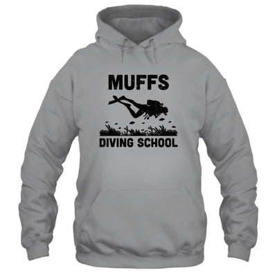 Funny Scuba Muffs Diving School-T-Shirt & Tank Top-Pullover Hoodie-Sport Grey