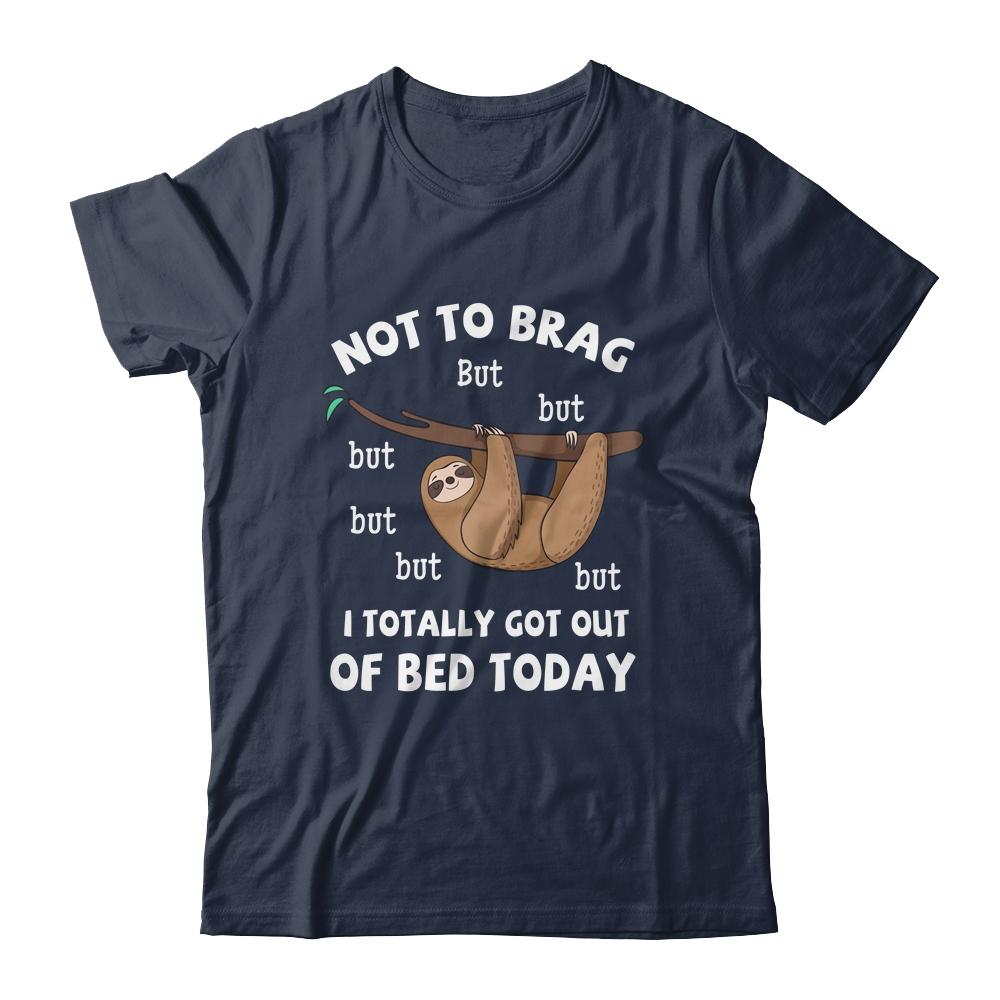 Funny Sloth Gift For Lazy Men Women Or Kids Who Love Bed-T-Shirt & Tank Top-Classic T-Shirt-Navy