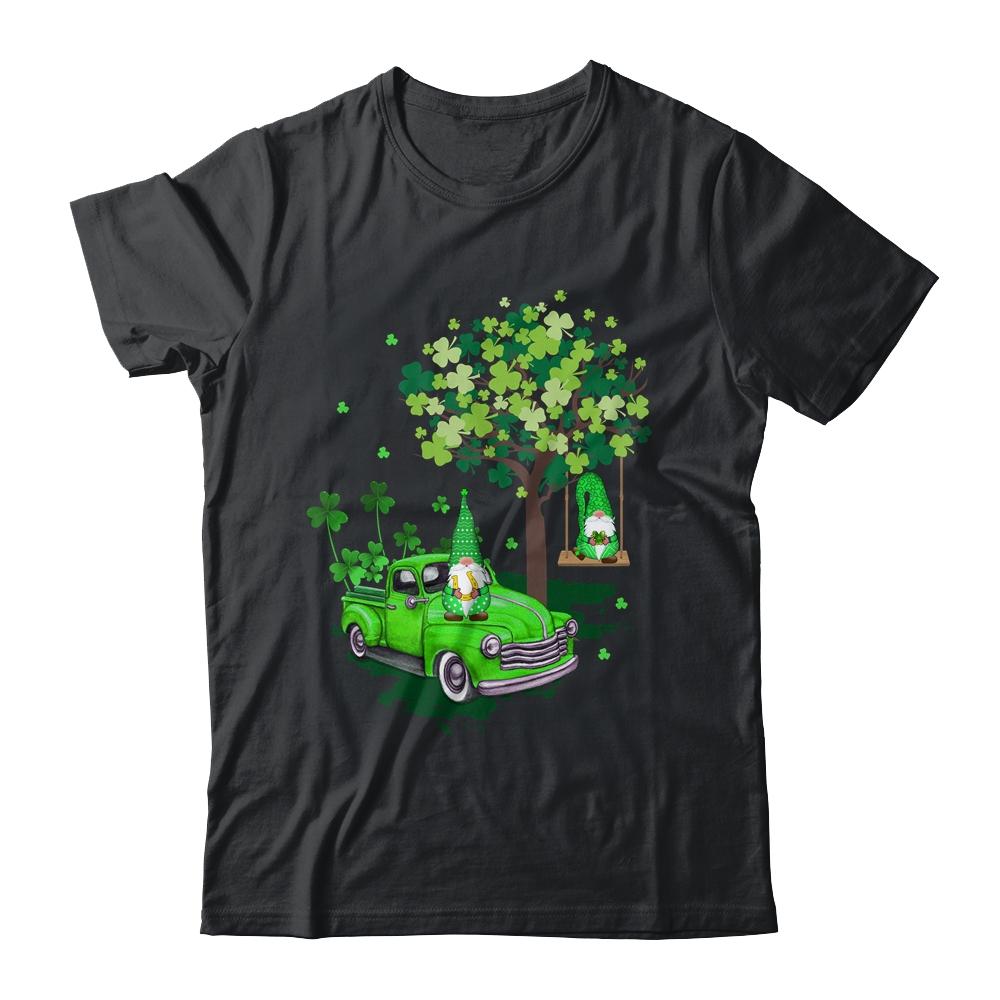 Funny St Patricks Day Gnome Truck Shamrock Gift