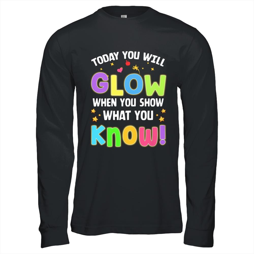 Funny Test Day Mode On Teacher Testing Ideas School-T-Shirt & Hoodie-Long Sleeve T-Shirt-Black