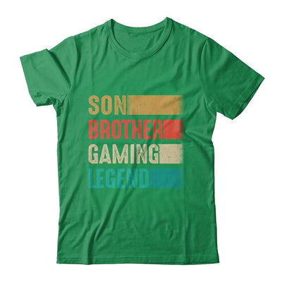 Gamer Gifts For Boys Son Brother Gaming Legend Christmas-T-Shirt & Hoodie-Classic T-Shirt-Irish Green