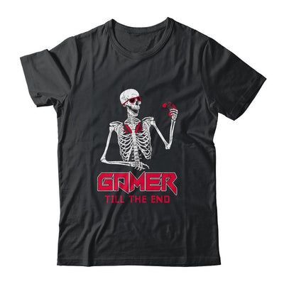 Gamer Till The End Funny Video Gamer Gaming Gifty-T-Shirt & Hoodie-Classic T-Shirt-Black