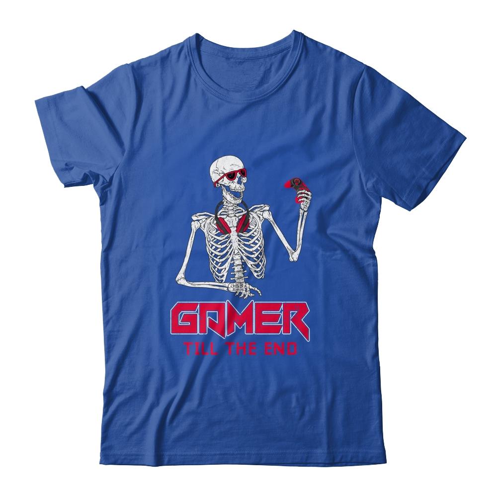 Gamer Till The End Funny Video Gamer Gaming Gifty-T-Shirt & Hoodie-Classic T-Shirt-Royal
