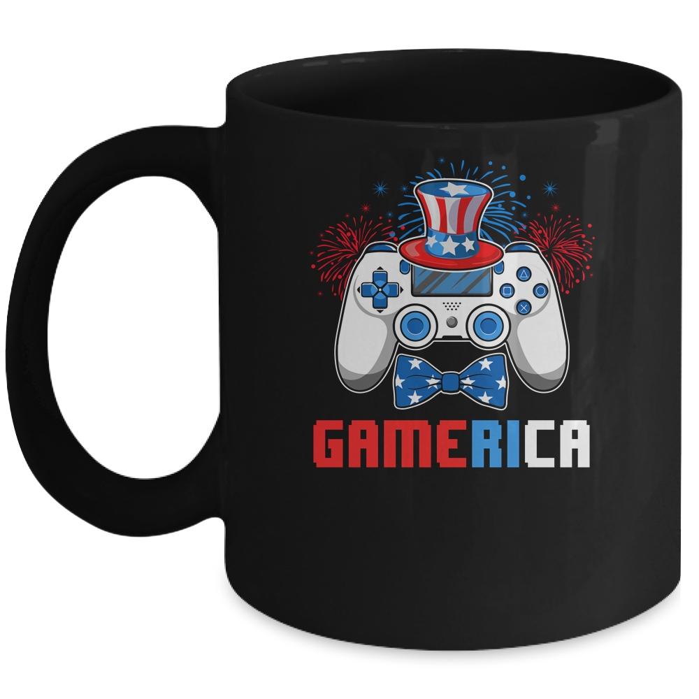 Gamerica 4th of July Video Game American Flag Boys Mug