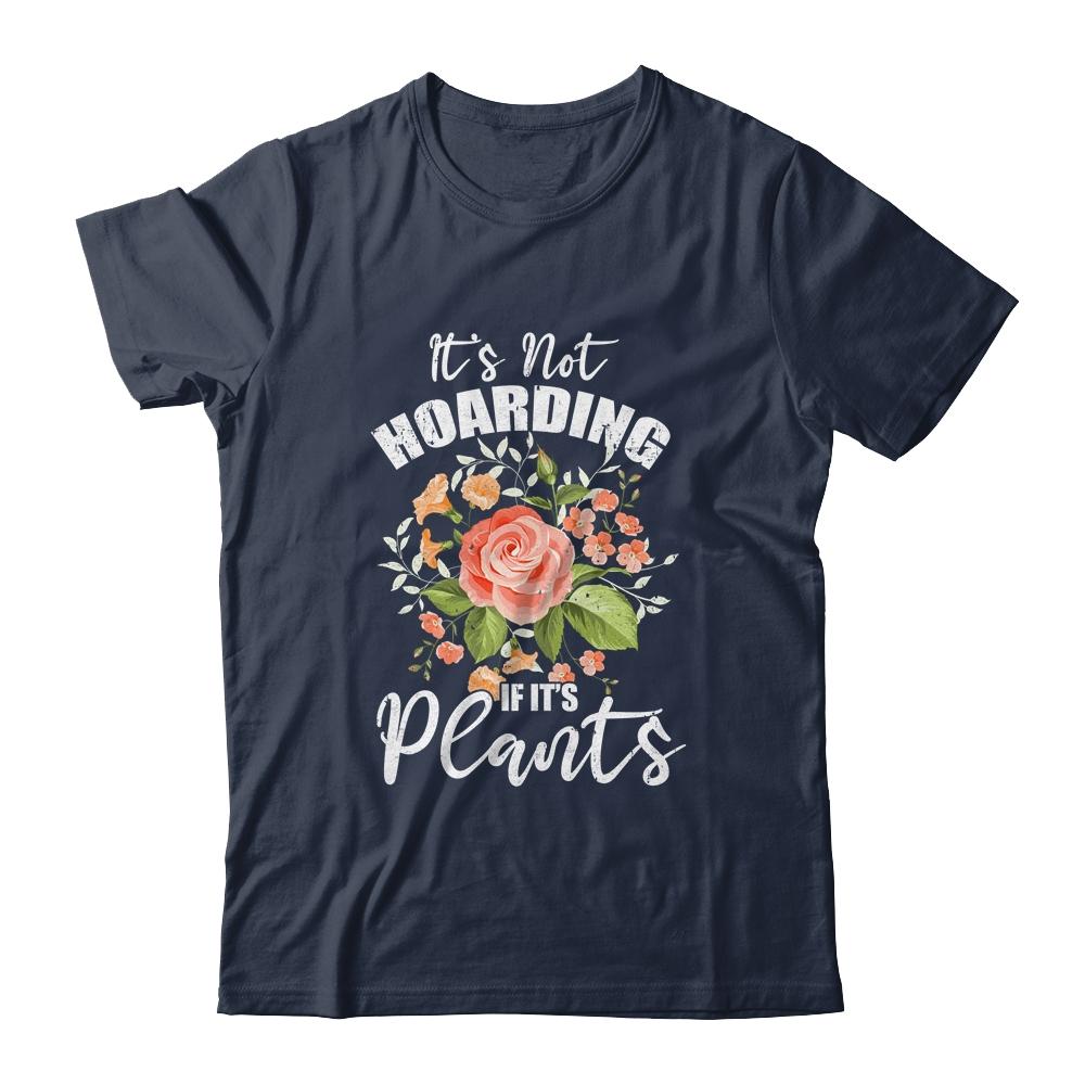 Gardening It's Not Hoarding Plants Womens Gardener-T-Shirt & Tank Top-Classic T-Shirt-Navy