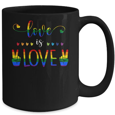 Gay Pride Rainbow Love Is Love LGBTQ Mug-Coffee Mug-