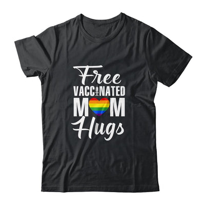 Gay Pride Vaccinated LGBT Lesbian LGBTQ Proud Mom-T-Shirt & Tank Top-Classic T-Shirt-Black
