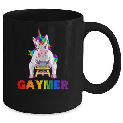 Gaymer Gay Pride Flag LGBT Unicorn Mug-Coffee Mug-