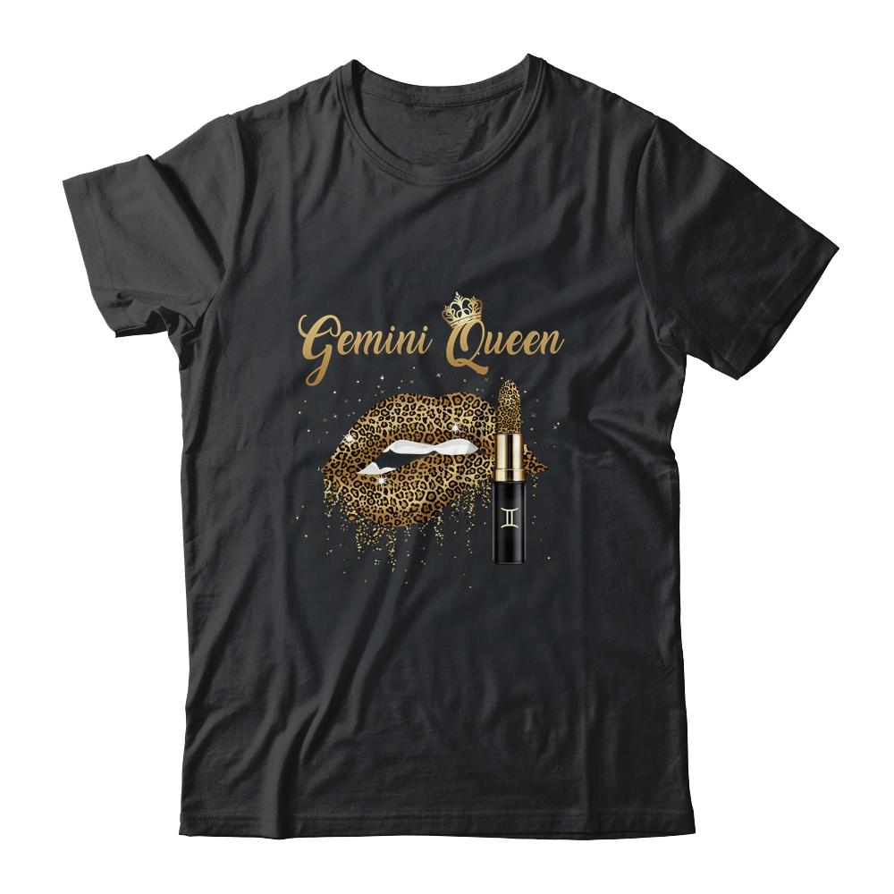 Gemini Queen Girl Leopard Birthday Lips Lipstick Women