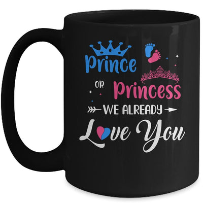 Gender Reveal Party Prince Or Princess We Already Love You Mug-Coffee Mug-Mug-Black