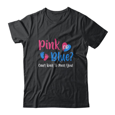 Gender Reveal Team Girl Or Boy Pink Or Blue-T-Shirt & Hoodie-Classic T-Shirt-Black