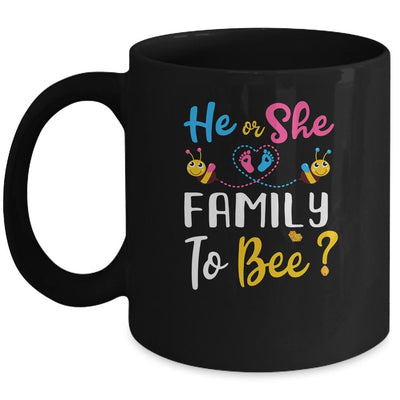 Gender Reveal What Will It Bee He Or She Family Mug-Coffee Mug-Mug-Black