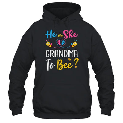 Gender Reveal What Will It Bee He Or She Grandma-T-Shirt & Hoodie-Pullover Hoodie-Black