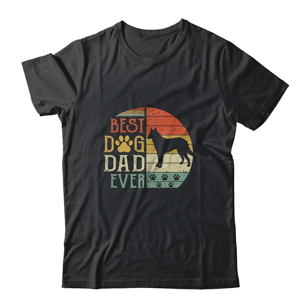 German Shepherd Best Dog Dad Ever Vintage Father's Day Retro