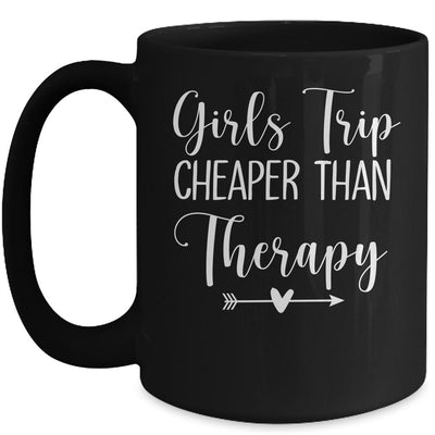Girls Trip Therapy Travel Travel Vacation Night Out Mug-Coffee Mug-Mug-Black