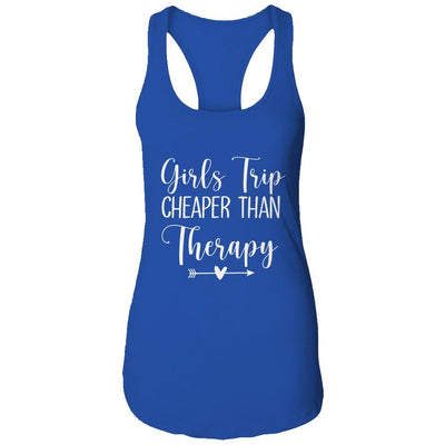 Girls Trip Therapy Travel Travel Vacation Night Out-T-Shirt & Tank Top-Women's Ideal Racerback Tank-Royal
