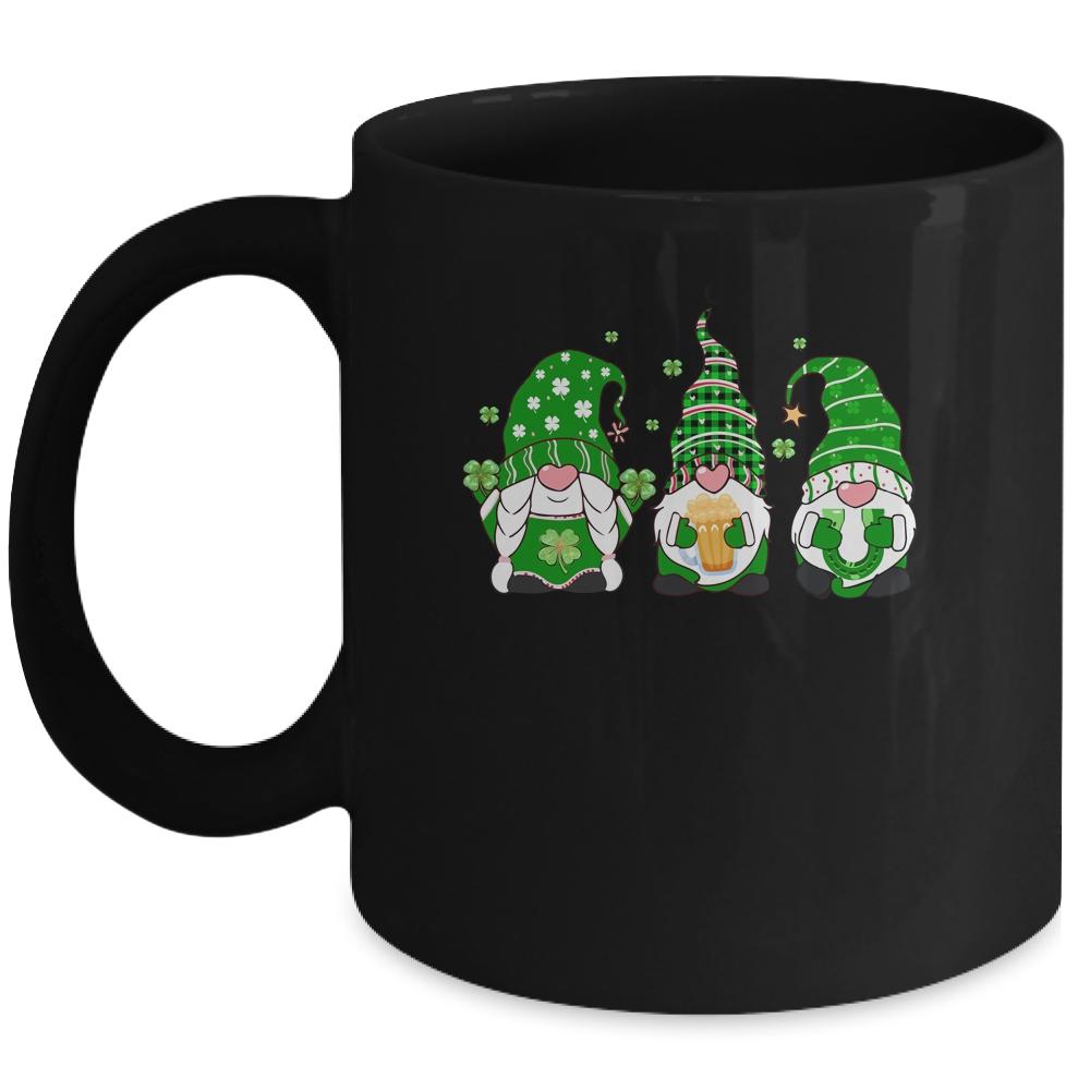 Gnomes St Patricks Day Women Shamrock Gnome Gift Mug