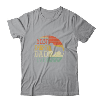 Golden Retriever Best Dog Dad Ever Vintage Father's Day Retro-T-Shirt & Hoodie-Classic T-Shirt-Sport Grey