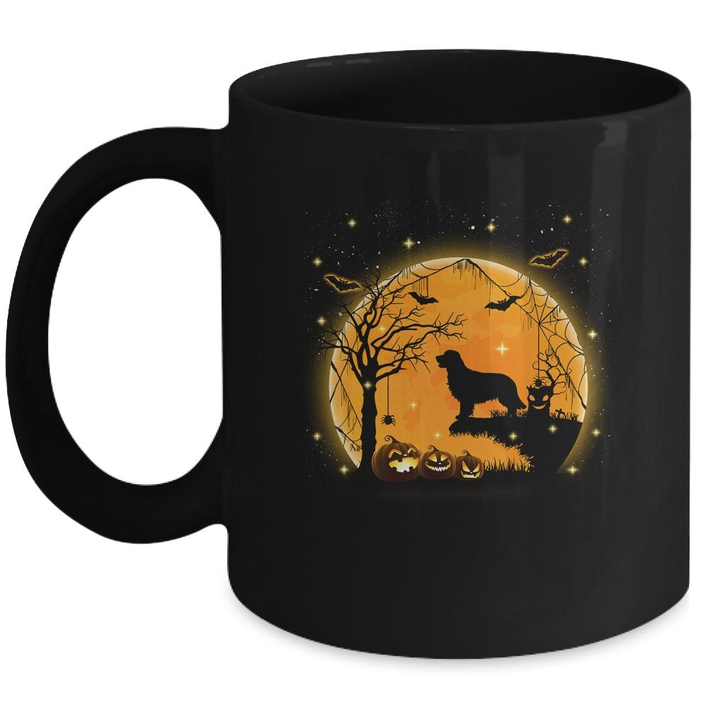 Golden Retriever Dog And Moon Funny Halloween Costume Gift Mug