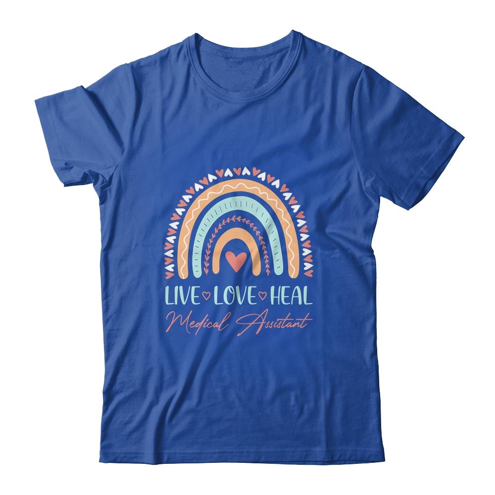 Graduation Rainbow Medical Assistant For Women-T-Shirt & Hoodie-Classic T-Shirt-Royal