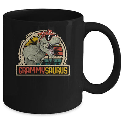 Grammysaurus T Rex Dinosaur Grammy Saurus Family Matching Mug-Coffee Mug-