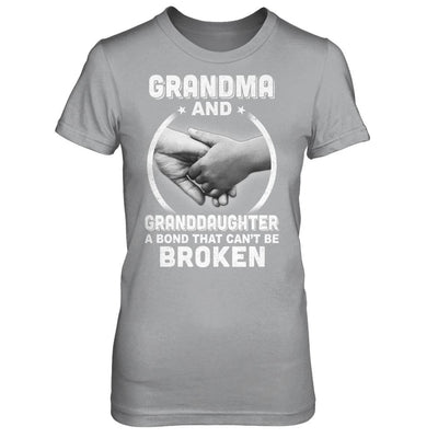 Grandma And Granddaughter A Bond That Can't Be Broken-T-Shirt & Hoodie-Women's T-Shirt-Sport Grey