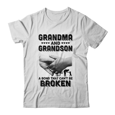 Grandma And Grandson A Bond That Can't Be Broken Gift-T-Shirt & Hoodie-Classic T-Shirt-White