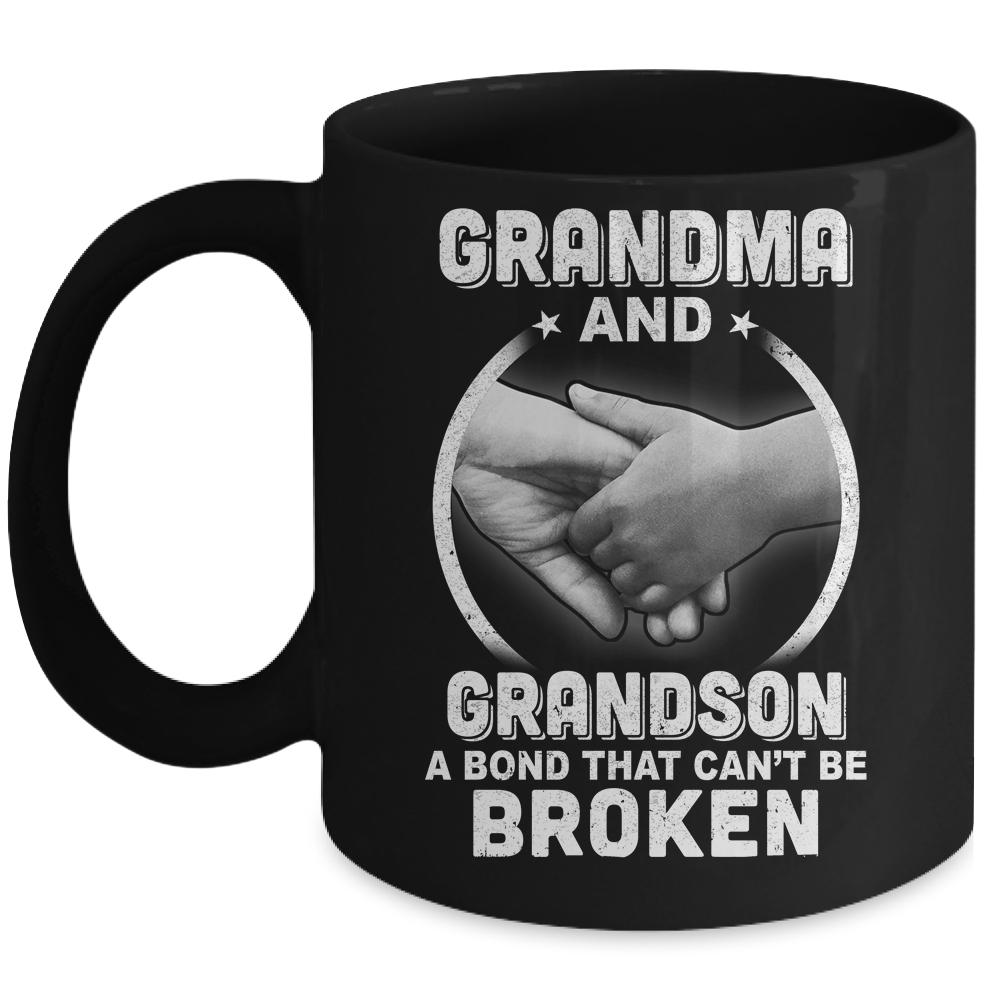 Grandma And Grandson A Bond That Can't Be Broken Mug-Coffee Mug-Mug-Black