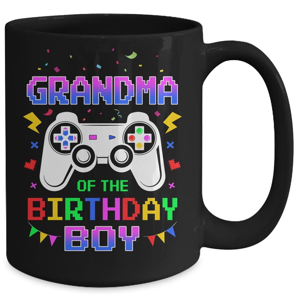 Grandma Of The Birthday Boy Video Gamer Mug-Coffee Mug-