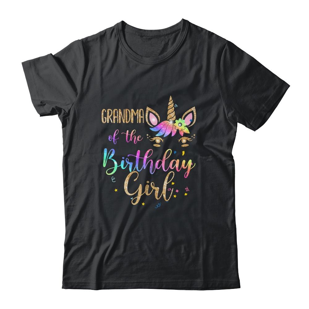 Grandma Of The Birthday Girl Granddaughter Unicorn Birthday